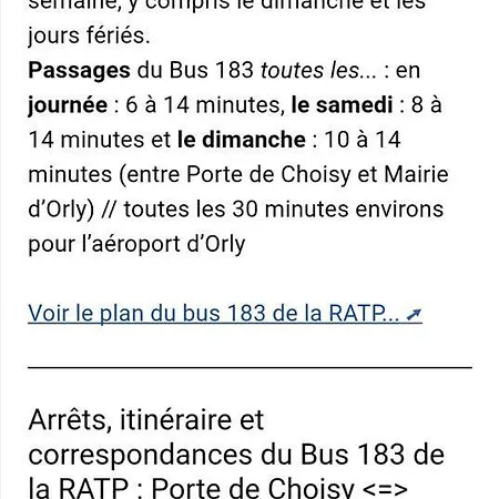 Les Balcons D'orly - Classe 3 Etoiles Lejlighed